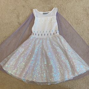 Frozen Elsa dress with detachable cape